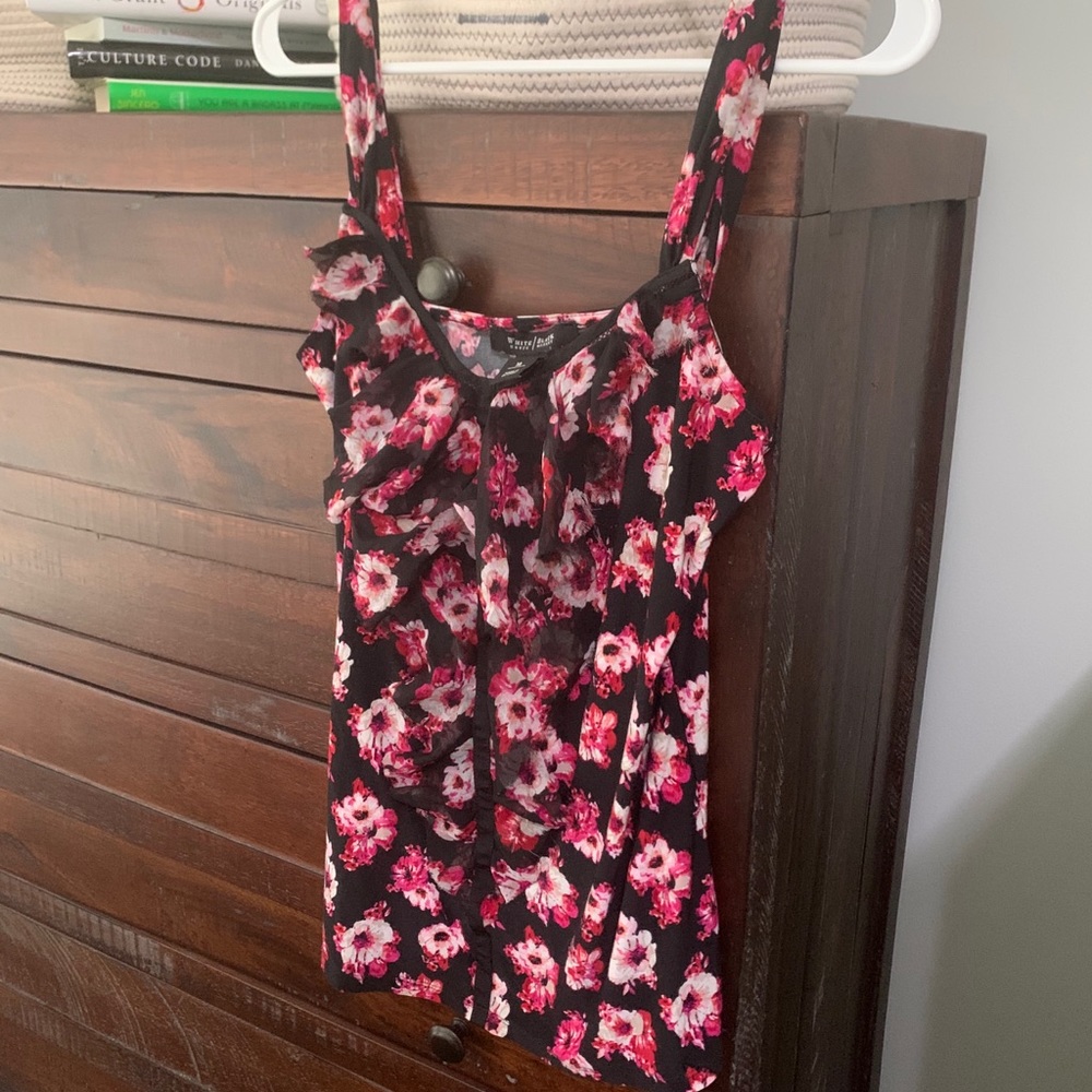 Floral blousy tank
